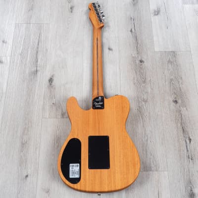 Fender American Acoustasonic Telecaster Guitar, Ebony Fretboard, Steel Blue image 6
