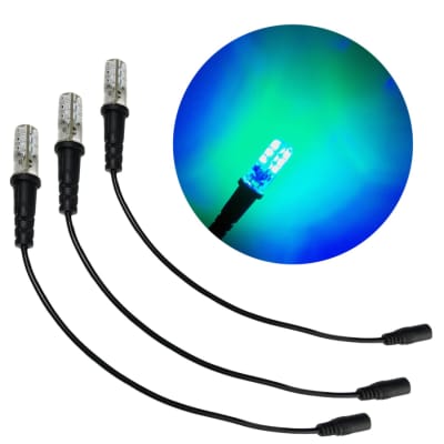 3 Pack Ocean Blue Green Special Effects Led 12 Volts Dc With Foam Wood  Mounting Cable Socket Dc Barrel Connector For Themed Environments Props  Theatrical Scenery Water Theming