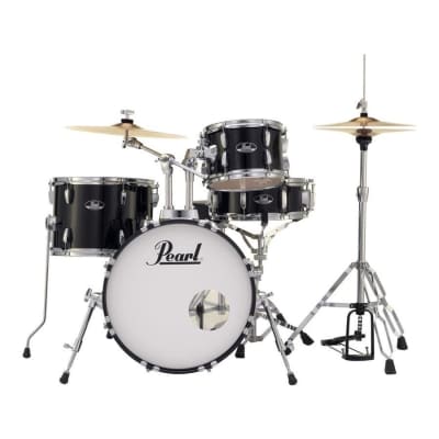 Pearl Roadshow 4pc Set w/Hardware & Cymbals Jet Black image 2