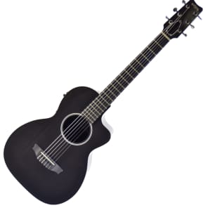 RainSong NP12 Nylon String Carbon Fiber Parlor Guitar Black