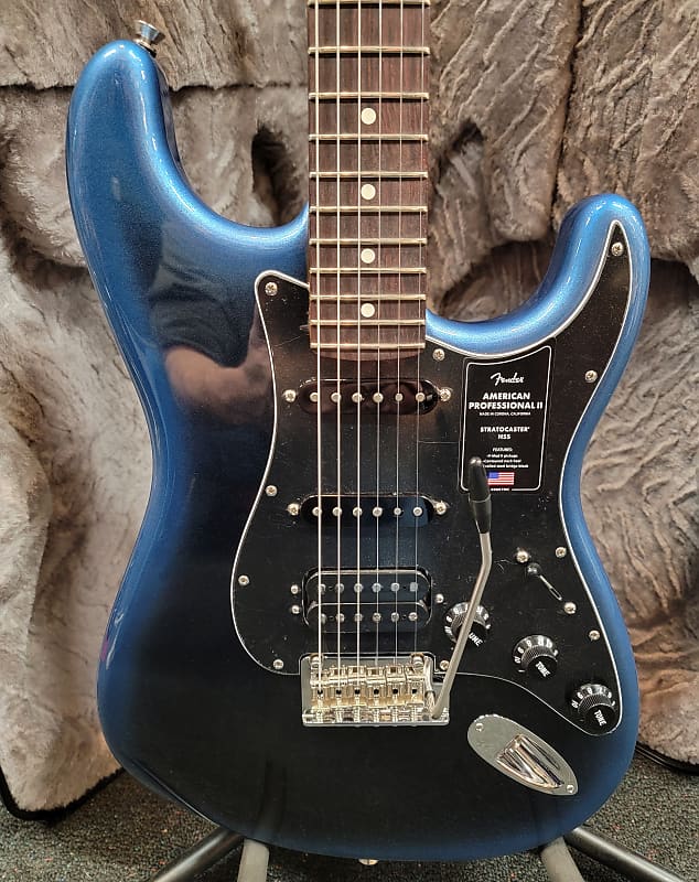 New, open box, Fender American Professional II Stratocaster HSS Dark Night, Case, Free Shipping! image 1