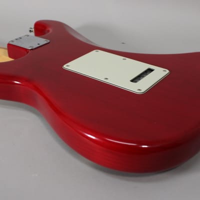 2000 Fender American Deluxe Stratocaster Transparent Crimson w/OHSC image 11