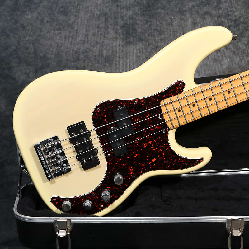 1996 Fender American Deluxe Precision Bass - See-Through Blonde - OHSC image 1