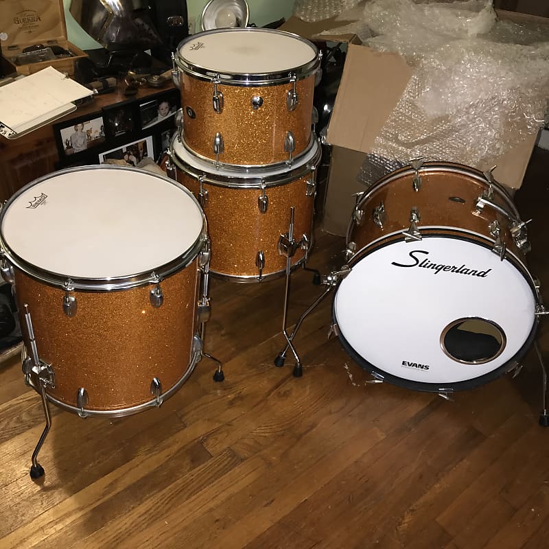 1966 Slingerland Drum kit with Extra 15” Floor Tom! image 1