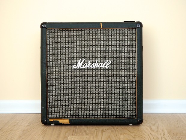 1986 Marshall 1965A Lead 4x10 Slant Speaker Cab Green Levant