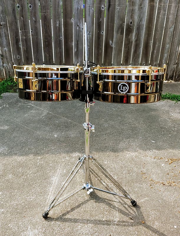 Latin Percussion Fausto Cuevas Signature Timbales Black Reverb
