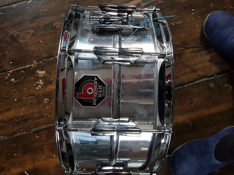 Vintage Beverley 8120 Snare Drum 14x6.5" (Like Ludwig 402, Reverb