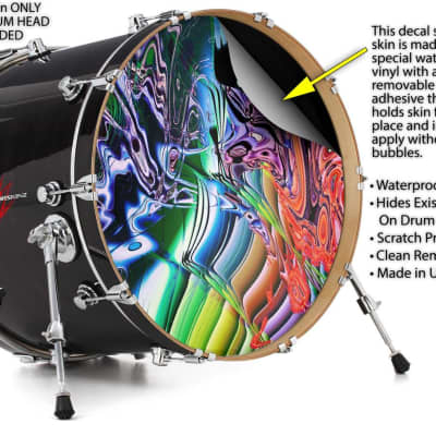 Decal Skin FITS 22\ Bass Kick DrumDecal Skin FITS 22\ Bass Kick Drum  