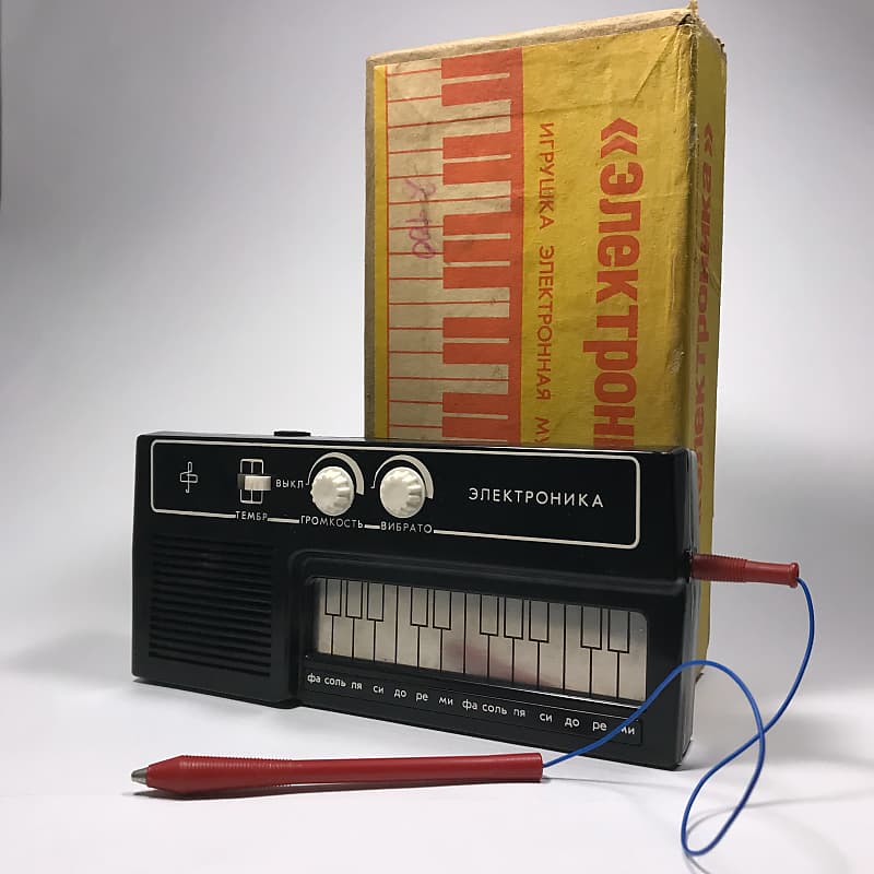 Elektronika | Vintage Soviet Stylophone Musical Toy Made in USSR 1980s + Box image 1