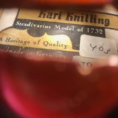 Vintage 1/2 size Karl Knilling Violin - Hand made in Germany, Circa 1969 image 6
