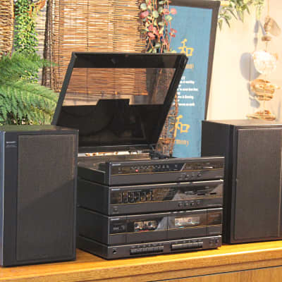 Vintage 1980s Sharp SG-F550 Home Stereo System + Bluetooth See VIDEO image 7