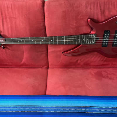 Yamaha RBX375 5-String Bass with Rosewood Fretboard 2010s - Candy Apple Red for sale