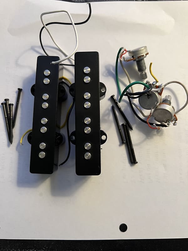 Fender Jazz Bass Pickup Set With Controls Mexican Reverb