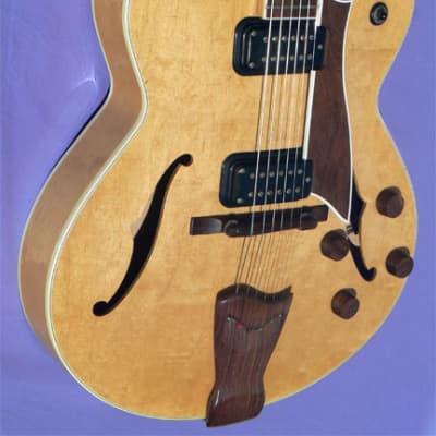 c. 1984 Fender  D'Aquisto Standard, Highly Figured 16" Birdseye Maple Body,  Twin Humbuckers, Showroom Condition! image 5