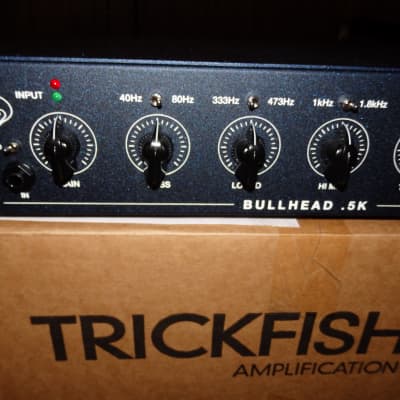 Trickfish Amplification Bullhead .5K Bass Amp Head USA | Reverb Trickfish Amplification Bullhead .5K Bass Amp Head USA | Reverb