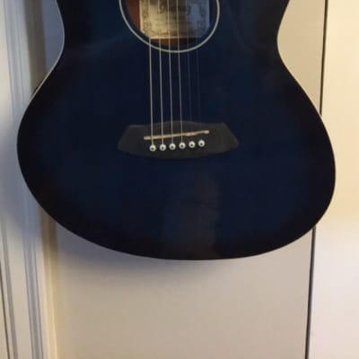 Ibanez Acoustic Guitar Blue Sunburst image 2