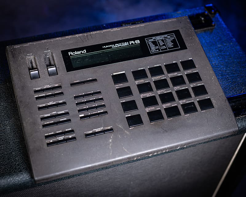 Roland R8 Human Rhythm Composer Drum Machine 1980s Grey Reverb UK