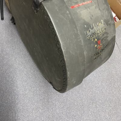 VINTAGE Ludwig 24” Marching Bass Drum, 1970s, with Carry Case! image 6