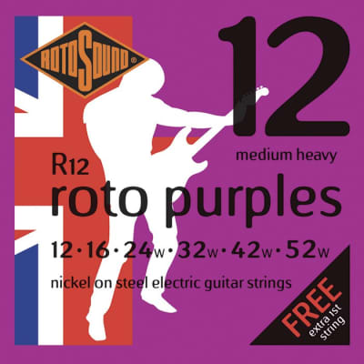 Rotosound R12 Roto Purples Electric, Medium Heavy, 12-52 for sale