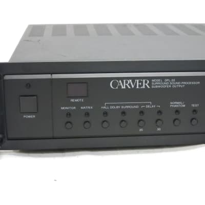 Carver DPL-33 Surround Sound Processor / Amplifier Black image 2