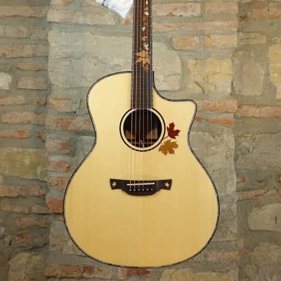 CRAFTER AL G-1000ce - Grand Auditorium Cutaway Solid Rosewood Amplificata DS2 - Natural for sale