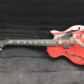 Wes Lambe 8GT 2013 - Novax-style Charlie Hunter 8 String Fanned Fret Dual Output Hollow Guitar/Bass image 2