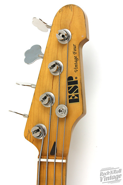 ESP Vintage Four Bass Black Relic Made In Japan | Reverb