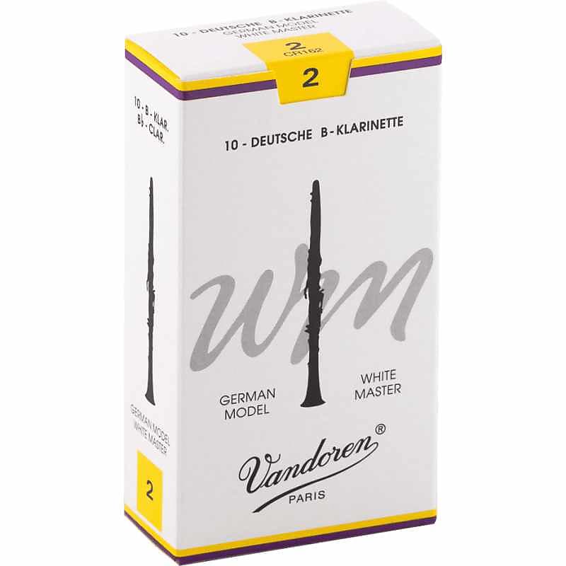 Vandoren CR162 White Master Bb Clarinet Reeds - Strength 2 (Box of 10)