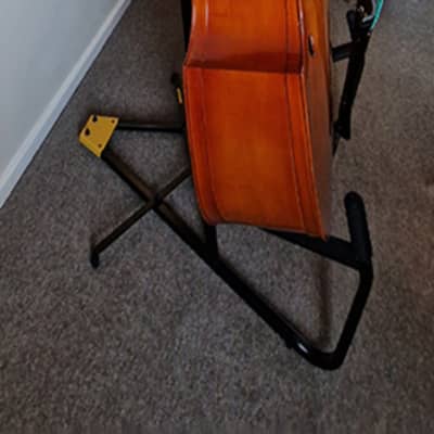 Upright Bass 3/4 Size, Hercules Stand, Hidersine Gig Bag, BassBall Mic Holder image 5