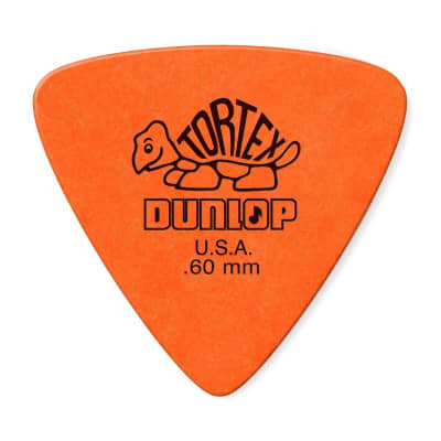 DUNLOP Tortex Triangle Player Pack 6 Piece Orange 0.60mm for sale