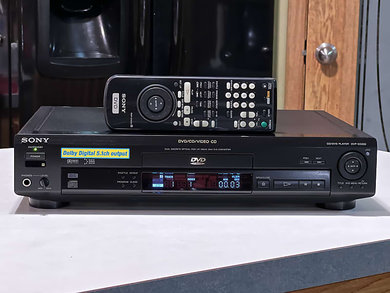 Sony DVP-S500D DVD/CD/VIDEO CD Player With Sony RMT-D102A | Reverb