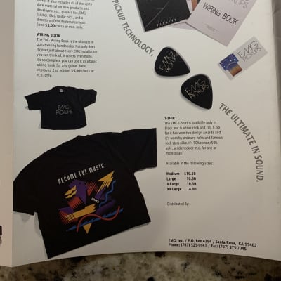 EMG Catalog Brochures Pickup Lines Vintage H 85 89 image 6