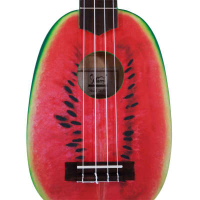 Glarry UC101 21inch Soprano Basswood Ukulele Watermelon Patterns image 5