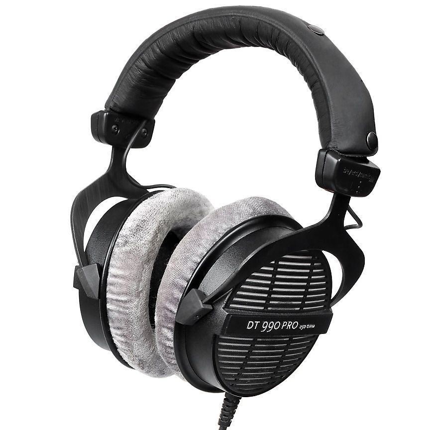 beyerdynamic DT-990 Pro Auriculares acústicamente abiertos (250 ohmios) con  Knox Gear Estuche rígido grande para auriculares (2 artículos)