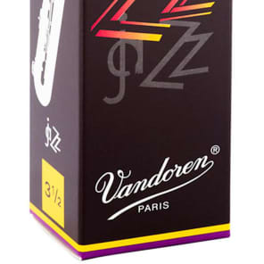 Vandoren SR4435 ZZ Series Baritone Saxophone Reeds - Strength 3.5 (Box of 5)