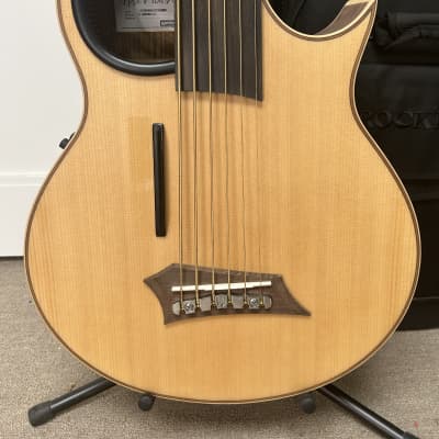 Warwick Alien 6 String Fretless Acoustic Electric Bass - Natural image 2