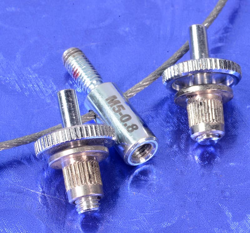 Two Gibson '70s Chrome Height Adjustment Wheels For Schaller Tune-O-Matic Bridge N.O.S. image 1