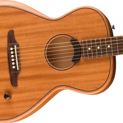 Fender Highway Series Parlor 6-String Acoustic Guitar with Rosewood Fingerboard (Right-Handed, All-Mahogany) image 4