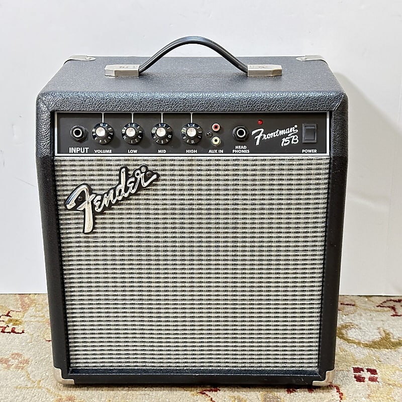 Fender Frontman 15B Bass Guitar Black Combo Amplifier Reverb