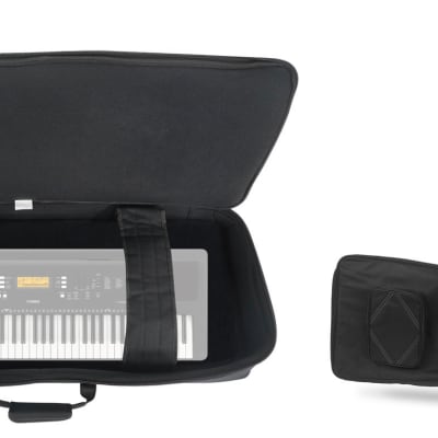 Rockville 76 Key Padded Rigid Durable Keyboard Gig Bag Case For YAMAHA PSR-EW300
