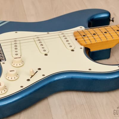 2018 Fender Traditional 50s Stratocaster FSR Lake Placid Blue w/ Competition Stripe & Case, Japan MIJ image 6