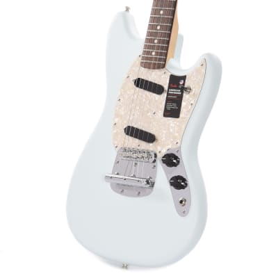 Fender American Performer Mustang Satin Sonic Blue image 2
