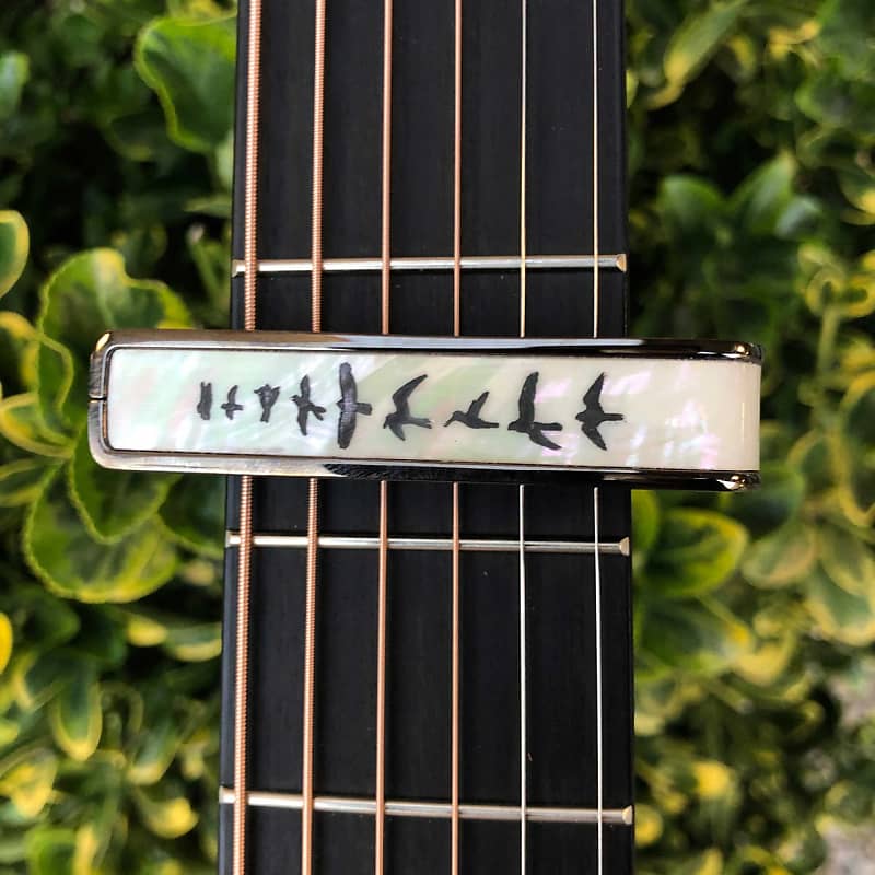 Thalia - Guitar Capo - Birds on Pearl w/ Black Chrome Finish | Reverb