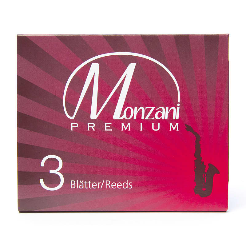 Monzani Premium Alto Sax Reeds 2.0 Box of 3 Reed for Alto Reverb