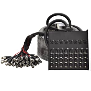 Seismic Audio SACB-32x8x100 32-Channel XLR Low-Profile Snake