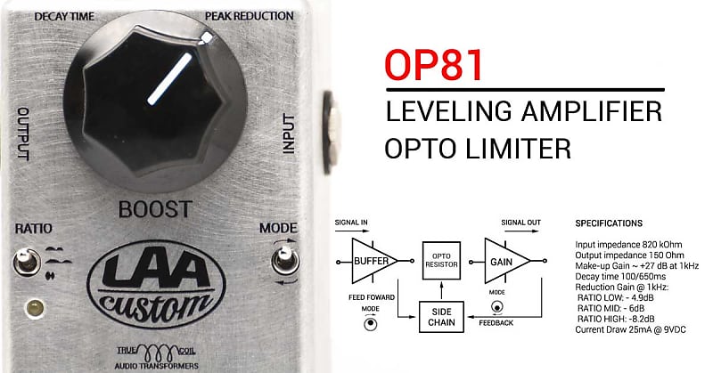 ギター LAA CUSTOM OP81 OPTO LIMITER Laa-Custom - OP81 OPTO LIMITER