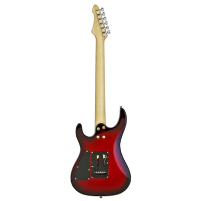 Aria Pro II Electric Guitar Metallic Red Shade image 2