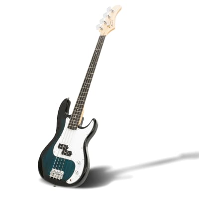 Glarry GP Electric Bass Guitar Dark Blue image 4