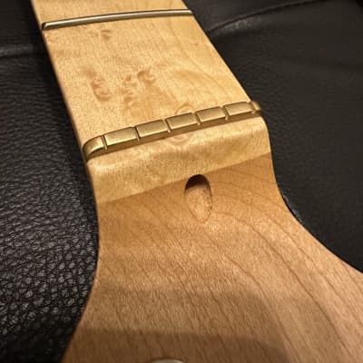 Musikraft Reverse Headstock Franky Strat Neck Hipshot Locking Tuners 2022 - Rock Maple w/ Birdseye Maple Fingerboard image 6