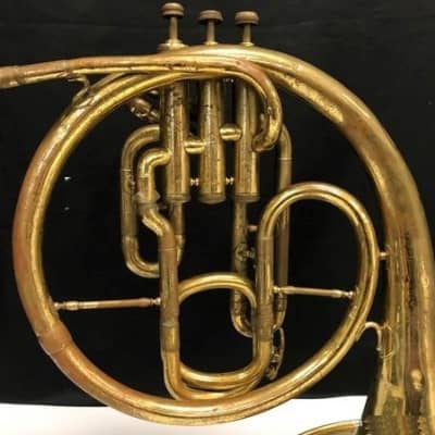 University Mellophone (French Horn) Lacquered Brass, USA image 4